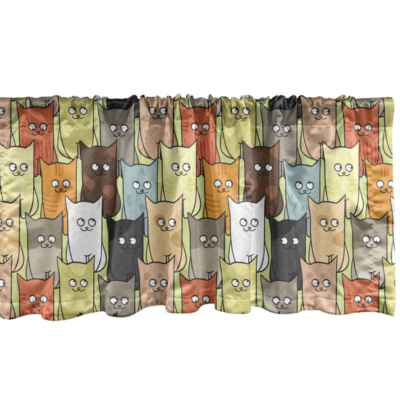 Multicolore ensemble de 2 cantonnières Ambesonne, L 54 po x L 12 po