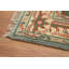 Tapis indien géométrique bleu clair clair 3 x 5