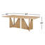 Gillespie 84" Geometric Cutout Base Dining Table-115605784