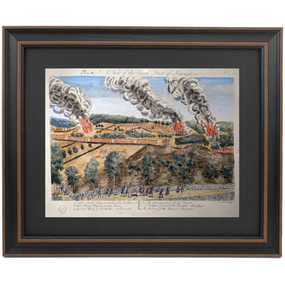 Battle of Lexington, View of South Part of Lexington by Amos Doolittle | Framed Print