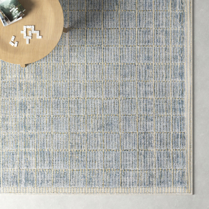 Jacey Handmade Tufted Gray Area Rug, Rectangle 8' x 10'