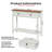 Pagoda Blue Farmhouse Console Table with Storage Drawers & Shelf - Slim Hallway Entry Table for Living Room-87100417