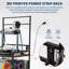 Support d'imprimante 3D avec rangement pour filament, table d'imprimante 3D avec prise de courant, organisateur de filament pour support d'impression 3D roulant, bureau de rangement robuste pour ABS, PLA, bobines de filament en TPU, bureaux à domicile