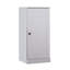 100% Solid Wood 3-Shelf Bookcase with Solid Door and Adjustable Shelves-1488282897