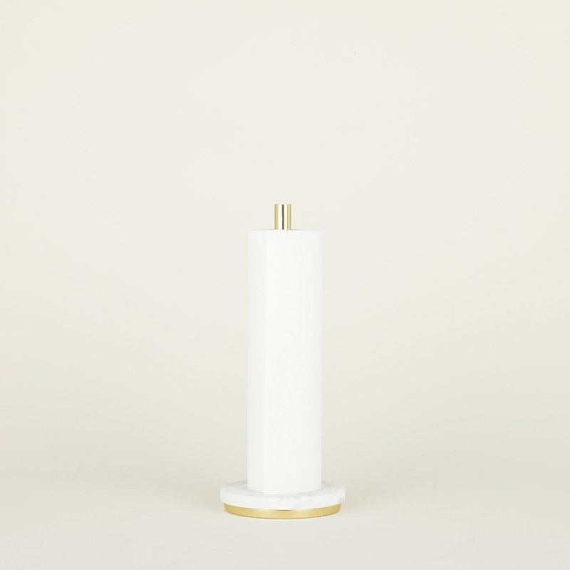 Simple Brass Freestanding Paper Towel Holder