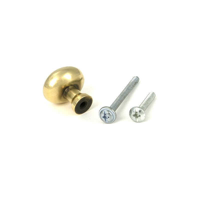 Moore Cabinet Knob, 0.98" Knob Diameter, Aged Brass