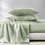 Ensemble de draps en satin sauge pour lit de bébé 4 pièces - doux et soyeux, doux pour les cheveux, froissé