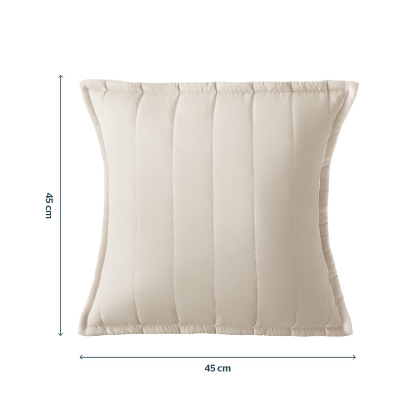 Silentnight Supersoft Quilted Cushion, Cream