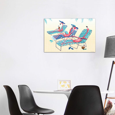 " Flamingos Beach " by Amélie Legault