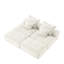 Canapé modulaire surdimensionné moderne avec repose-pieds et sièges multiples, coussins moelleux, combinaison de bricolage-114309583