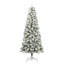 Artificial Hinged Christmas Tree Green and white-41656696