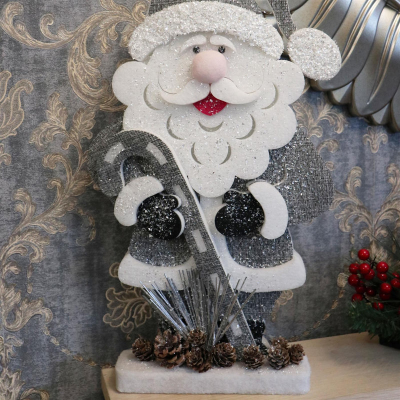 PVC No Holiday Shaped Ornament, 34 cm x 5cm x 18cm, White