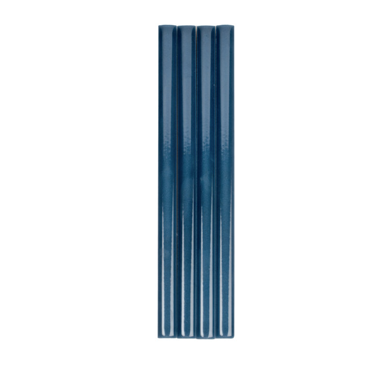 Silken 8" x 0.5" Ceramic Pencil Liner, Navy Blue