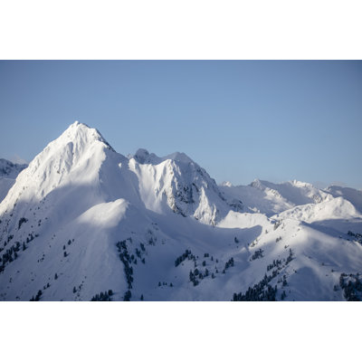 Snow Covered Mountains - Wrapped Canvas Print
