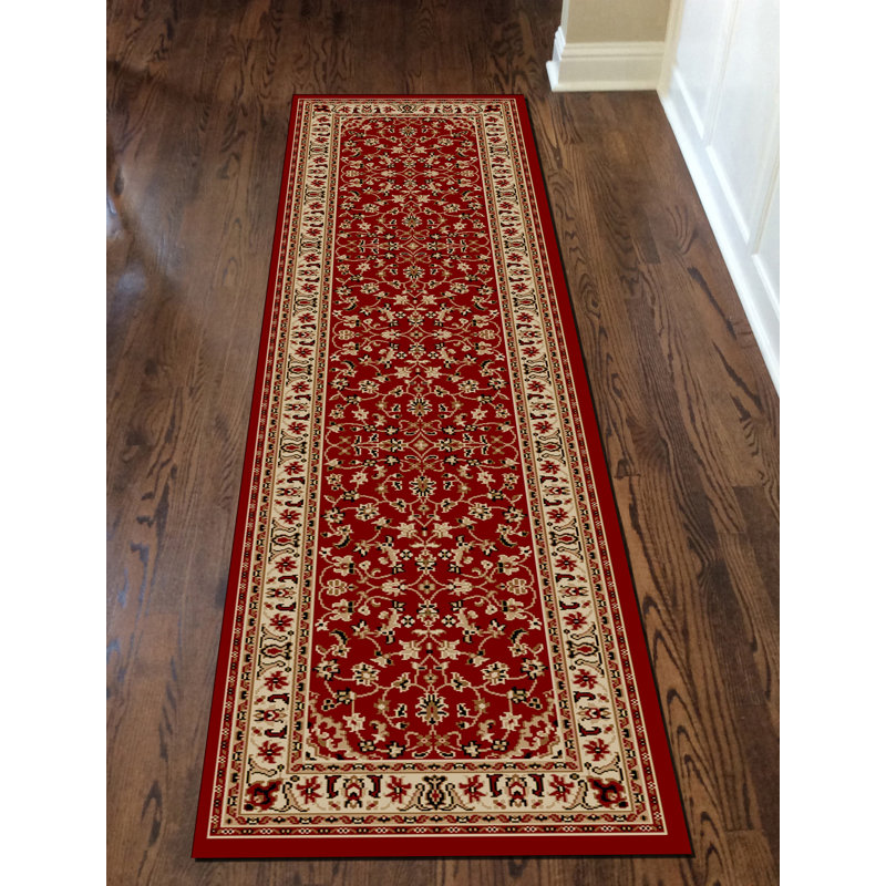 Tapis oriental rouge / brun Weisgerber, Rectangle 5 pi 5 po x 7 pi 7 po