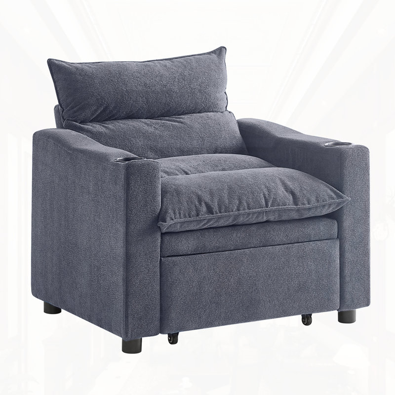 Fauteuil convertible 3 en 1, Gris