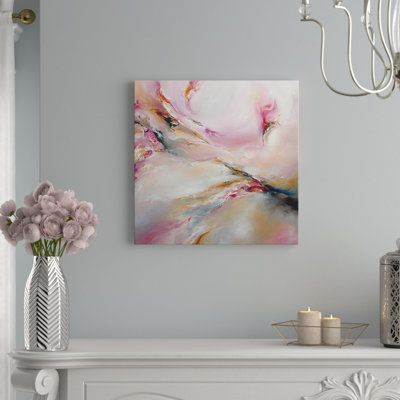 Pink Haze by J.A Art - Wrapped Canvas Print