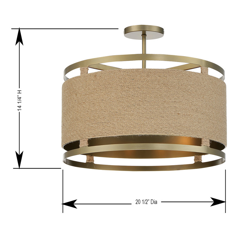 Mayzie Semi Flush Mount