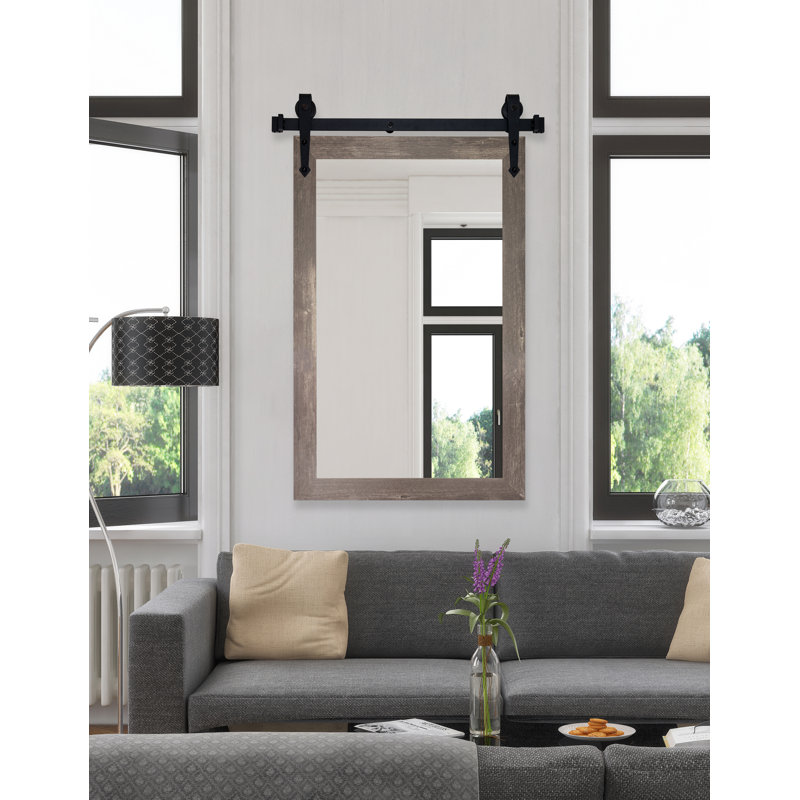 Neace Wood Flat Mirror, 45.5" x 30.5"