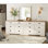 Commode 2 en 1 pour chambre à coucher, commode à 12 tiroirs, rangement en bois de 94 po de largeur - parfait pour la chambre d'enfant, le salon, le couloir, le vestibule
