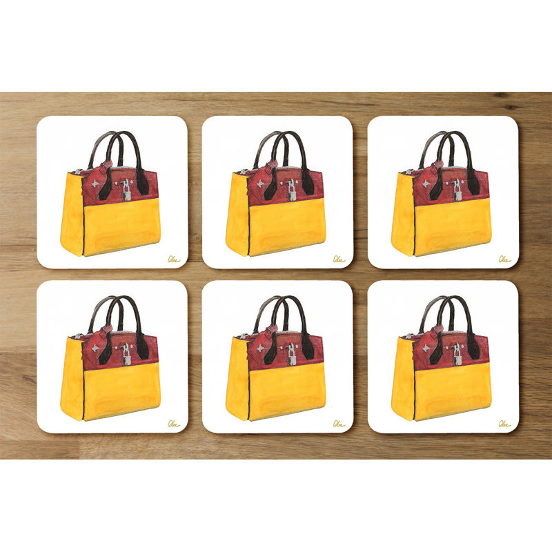 Square 6 Piece Coaster Set