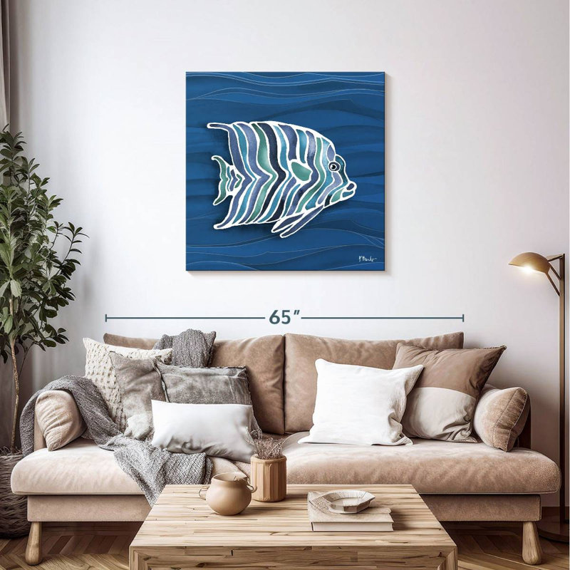 Brampt Tahiti Blues I, 36" H x 36" W