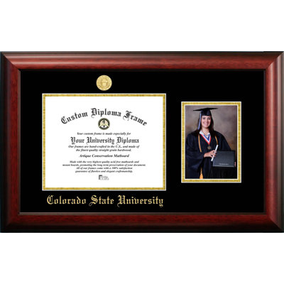 Cadre photo à diplôme en relief colorado state university