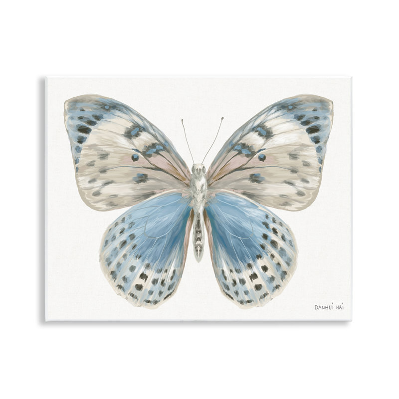 Plaque murale papillon bleu et blanc, design par Danhui Nai