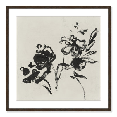 Frony "Black Florals I" Painting by Isabelle Z