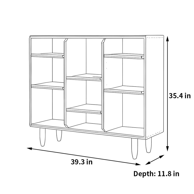 Dotan, (3 tablettes) H 35,4 po x l 39,3 po x P 11,8 po