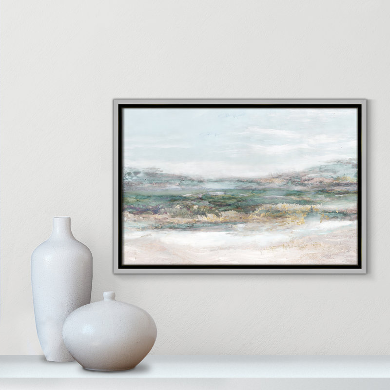 Lori Dazzling by Matina Theodosiou - Painting Print on Canvas, Silver Framed Canvas, No Mat, 13.5" H x 19.5" W x 2" D