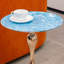 Table d'appoint polyvalente en métal à piédestal-366635343-366635341