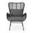 Roma Upholstered Accent Chair with Ottoman-742612156-742612147