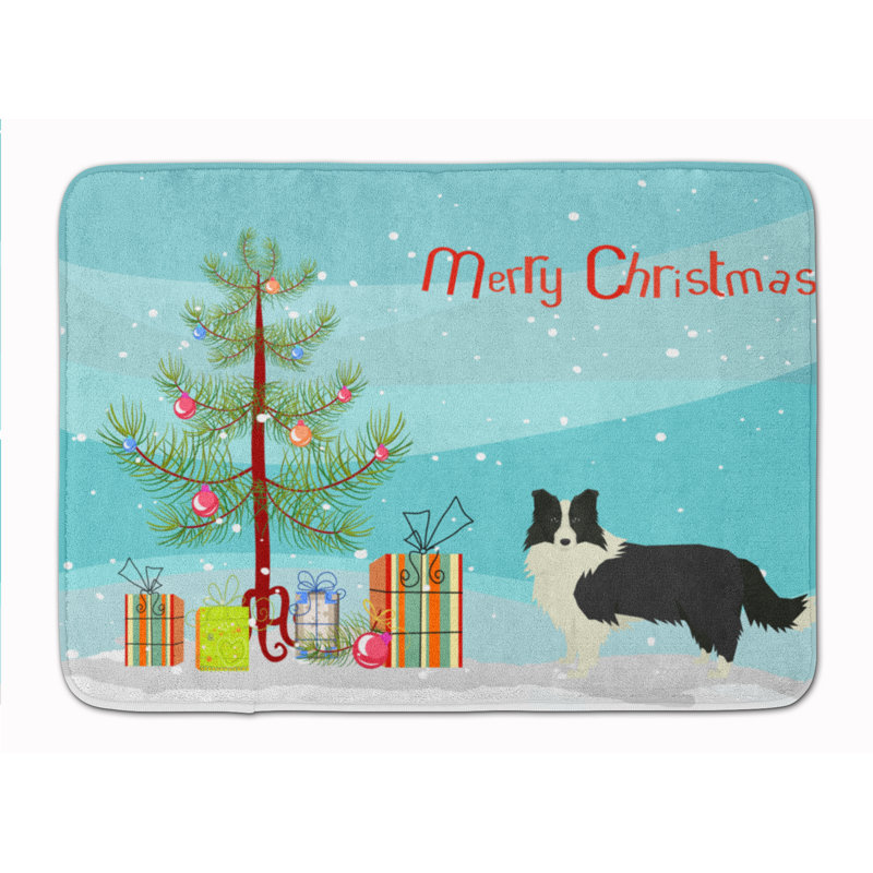 Tapis pour salle de bain chinois, Border collie