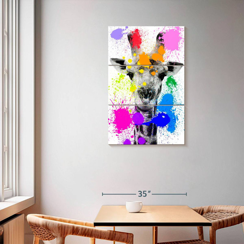 Brampt Safari Splash Giraffe, 57" H x 36" W