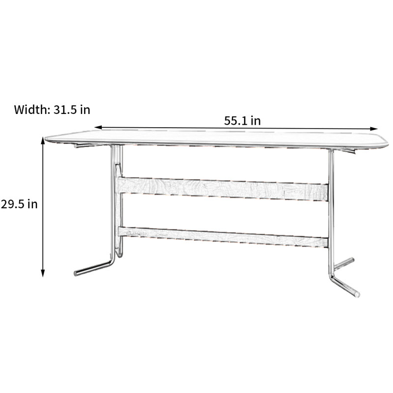 Doby, White, 29.5"H x 55.1"L x 31.5"W