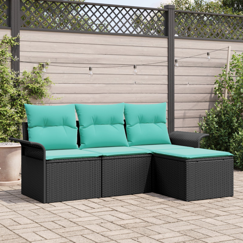 Ensemble de canapé de jardin avec coussins 4 pièces vidaXL
