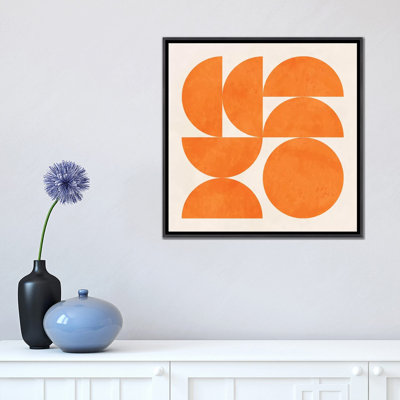 «Geometric Shapes Orange» par Ana Rut Bré - impression d'art graphique