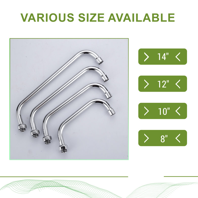 10" Faucet Swing Spout Replacement In Polished Chrome-G3/4 Internal Thread