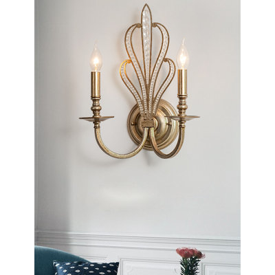 Vintage French-style wall Sconces with candle design
