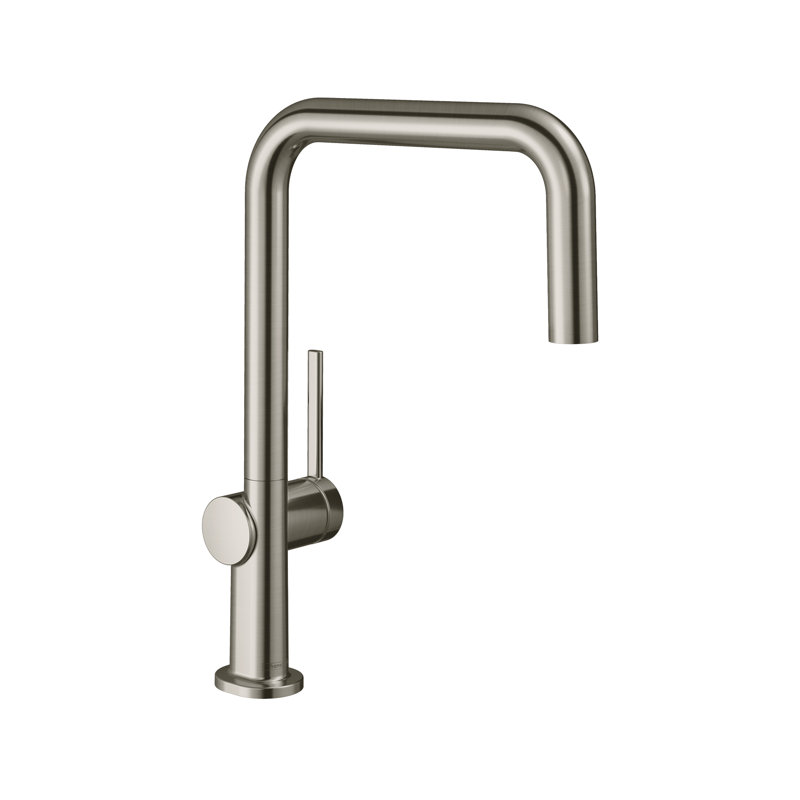 hansgrohe Talis N Kitchen Faucet, U-Style 1-Spray, 1.5 GPM, Steel Optic