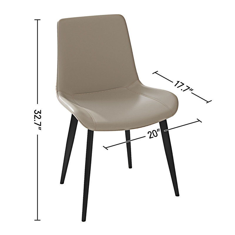 Upholstery Dining Chairs Set Of 4, Cream, 4
