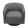 Applewold Upholstered Swivel Barrel Chair with Solid Wood Base