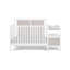Lit de bébé et table à langer 4 en 1 Connelly blanc / gris Rockport-603440864