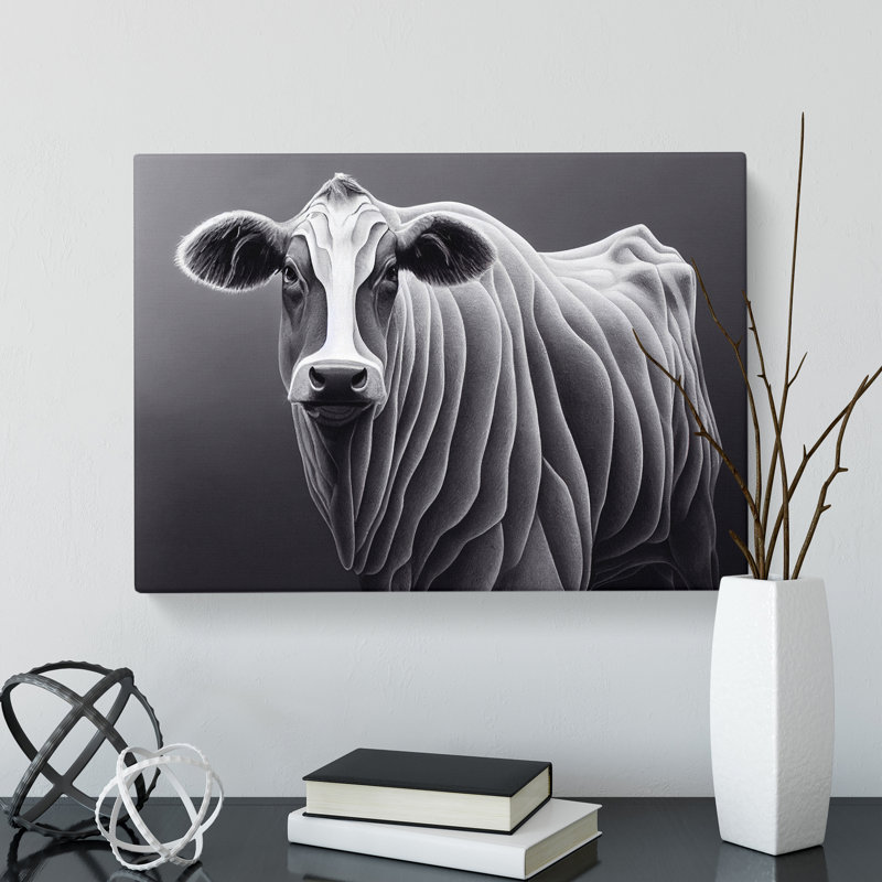 An Enviable Cow - Wrapped Canvas Print, 50cm H x 76cm W x 3cm D