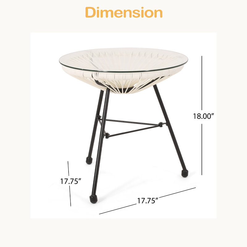 SIDE TABLE, White