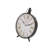 Rustic Analog Metal Tabletop Clock in Brown/Black/Blue