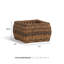 Hand Woven Wicker Metal General Basket-787249355