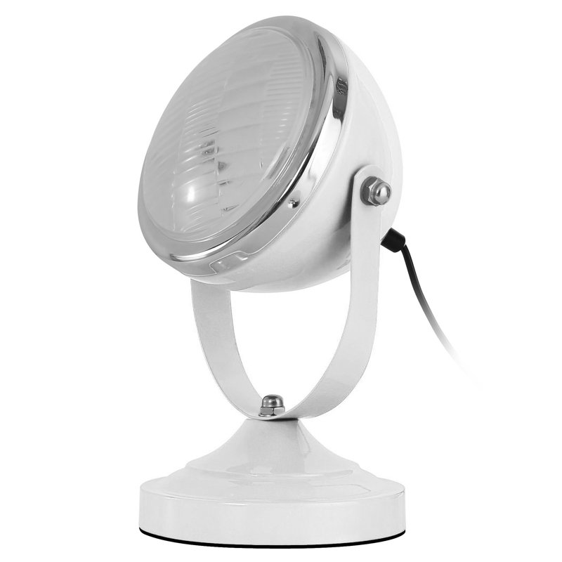 Metal Novelty Lamp, White
