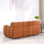 Boucle rembourré 2 places en brun, convient au décor traditionnel brun, avec des coussins doux